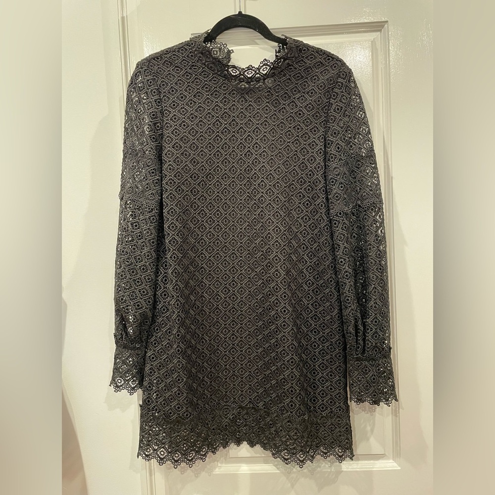 IRO Kara Elegant Black Lace Dress